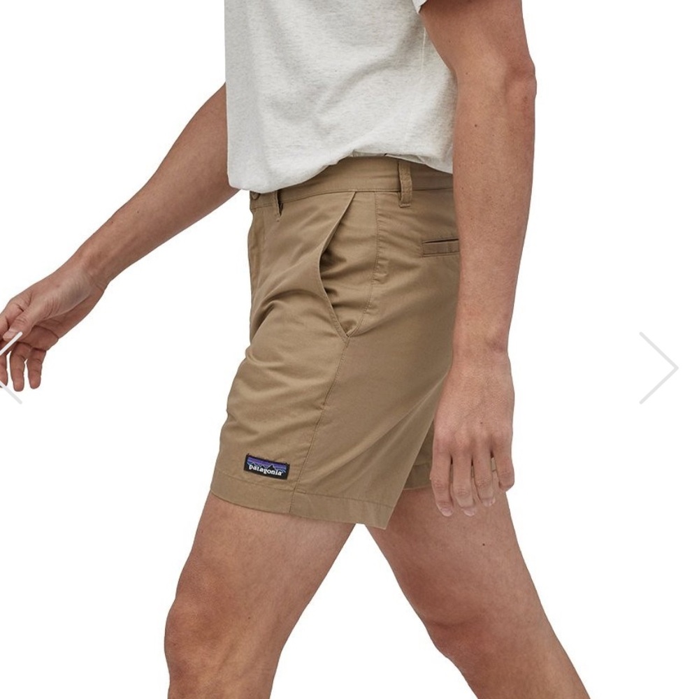 Patagonia Men's Light Brown Flat Front Shorts